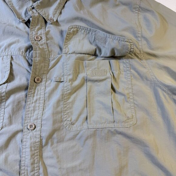 North River Outfitters Shirt XL Olive Short Sleeves 2 Pocket Outdoors‎ Gorpcore - Picture 6 of 8